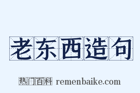 老东西造句是什么意思的图片